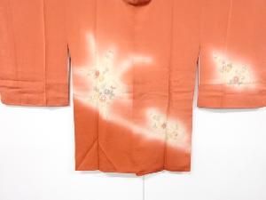 リサイクル　汕頭蘇州刺繍草葉に菊模様ぼかし絵羽道行コート